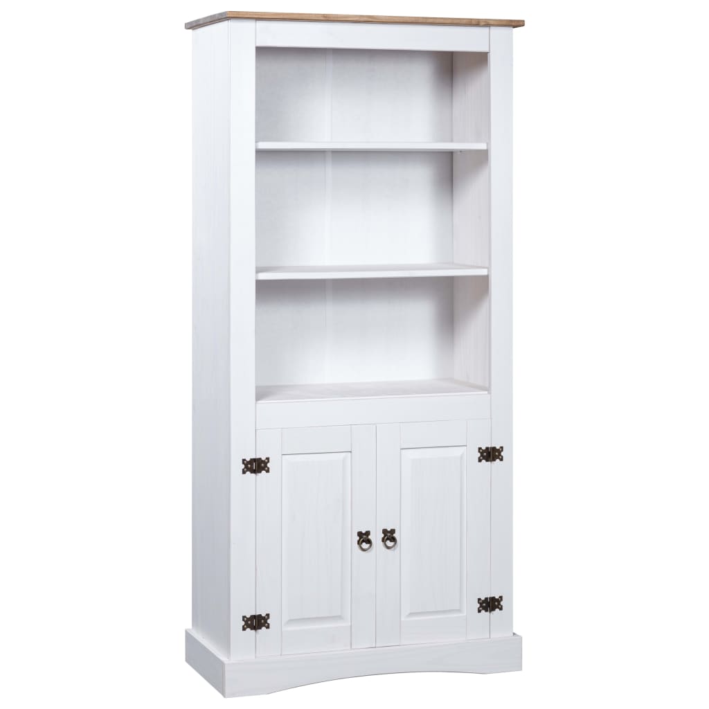 Cupboard Mexican Pine Corona Range White 80x40x170 cm - Merkel Designers