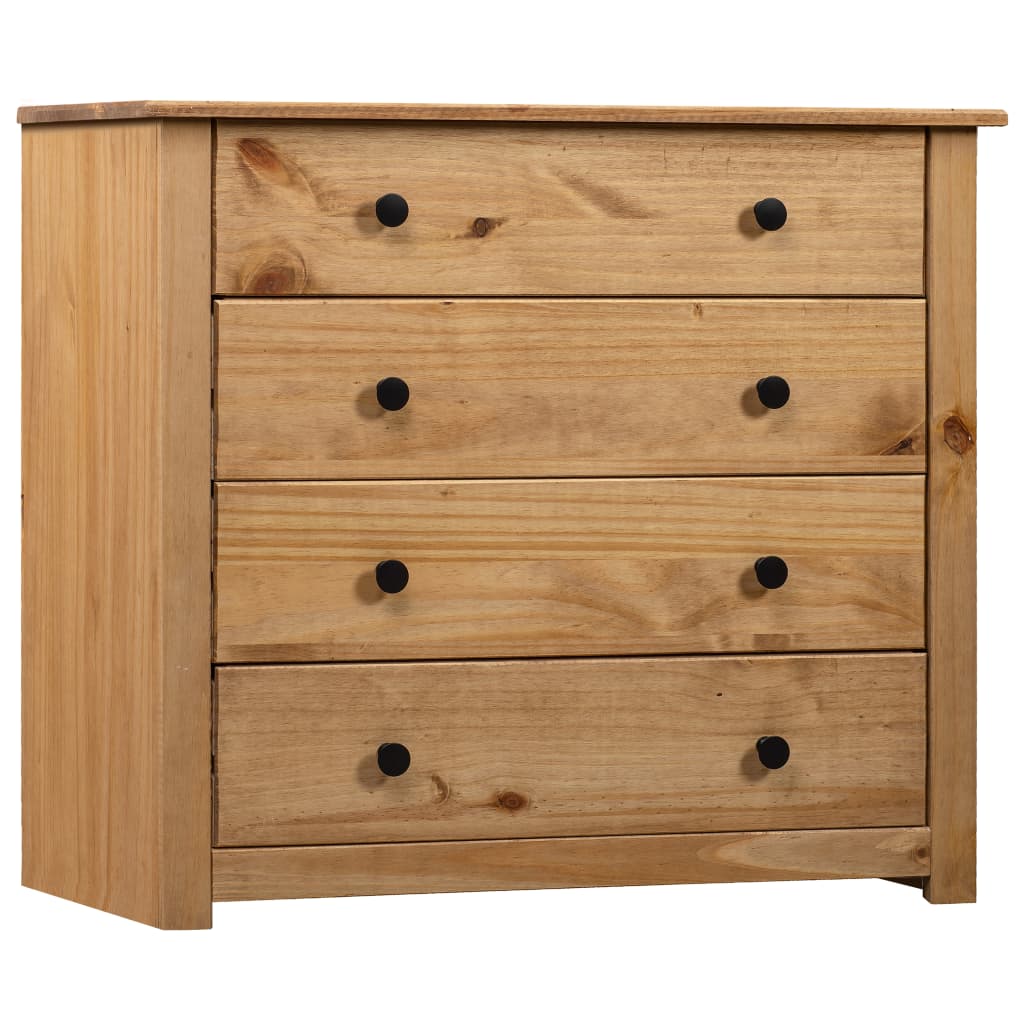 Side Cabinet 80x40x73 cm Pine Panama Range - Merlin Deals