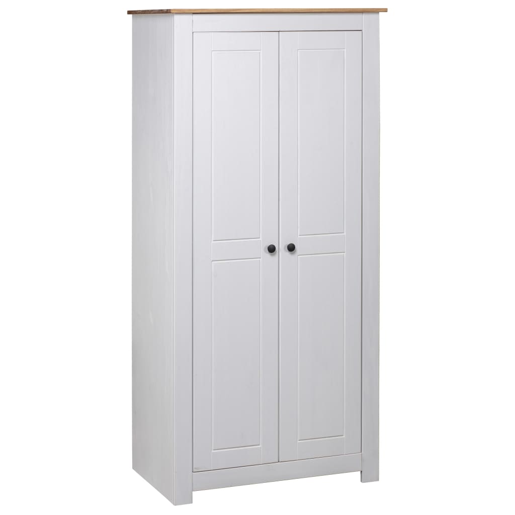Wardrobe - VERA 2 Door Wardrobe White 80cm - Sid & Sam
