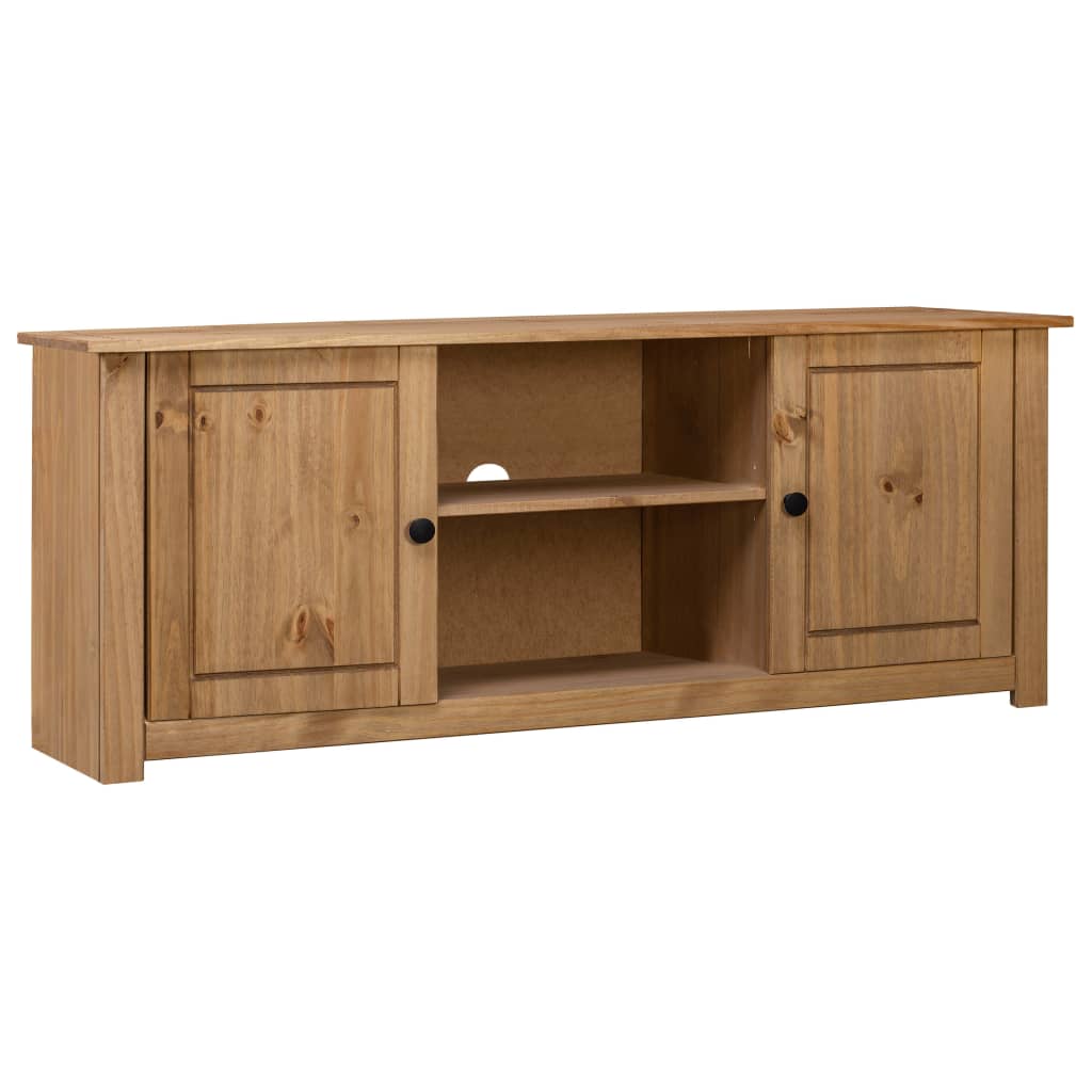 TV Cabinet 120x40x50 cm Solid Pine Wood Panama Range - Merkel Designers