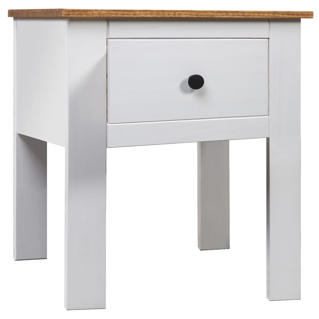 Bedside Table - DENTON Nightstand White 46cm - Sid & Sam