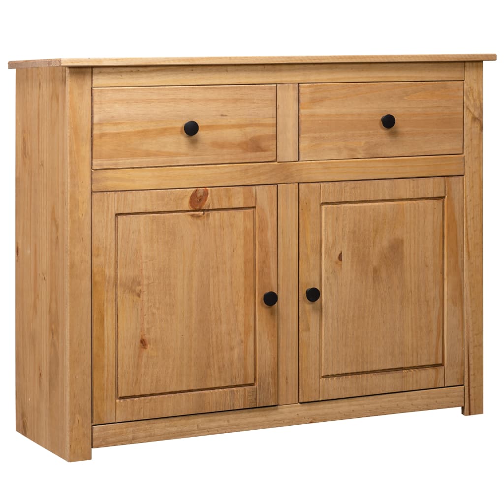 Sideboard 93x40x80 cm Solid Pinewood Panama Range - Casper Homes