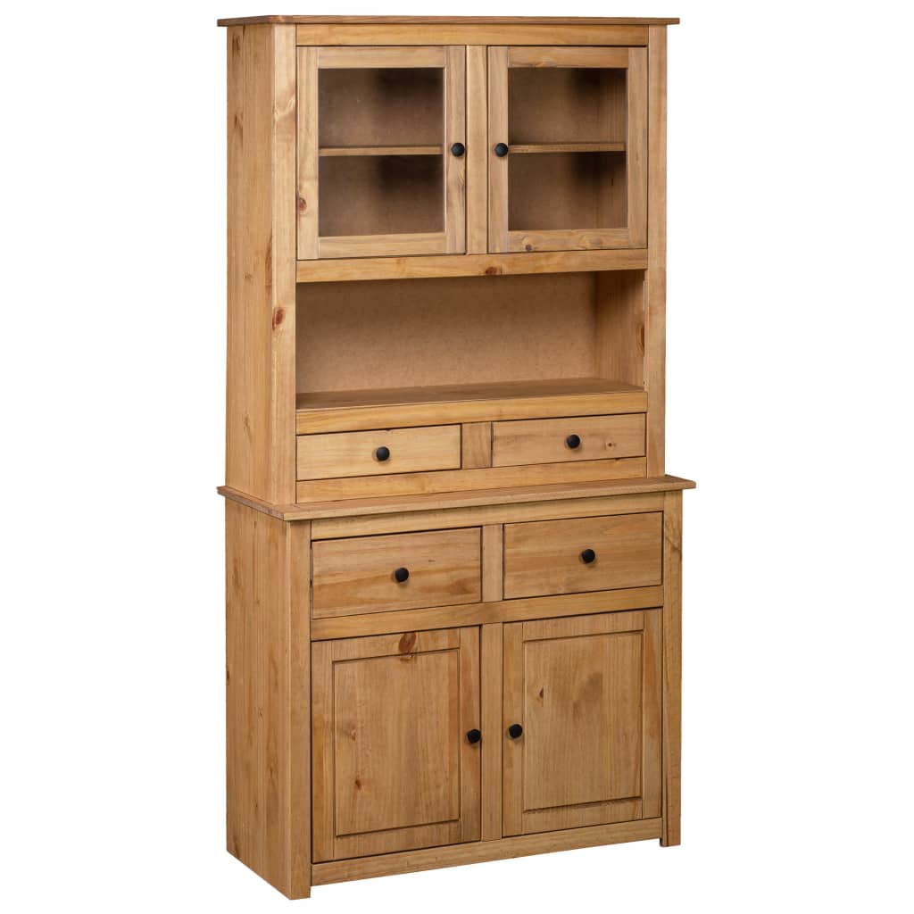 Highboard 93x40.5x180 cm Solid Pine Panama Range - Merlin Deals