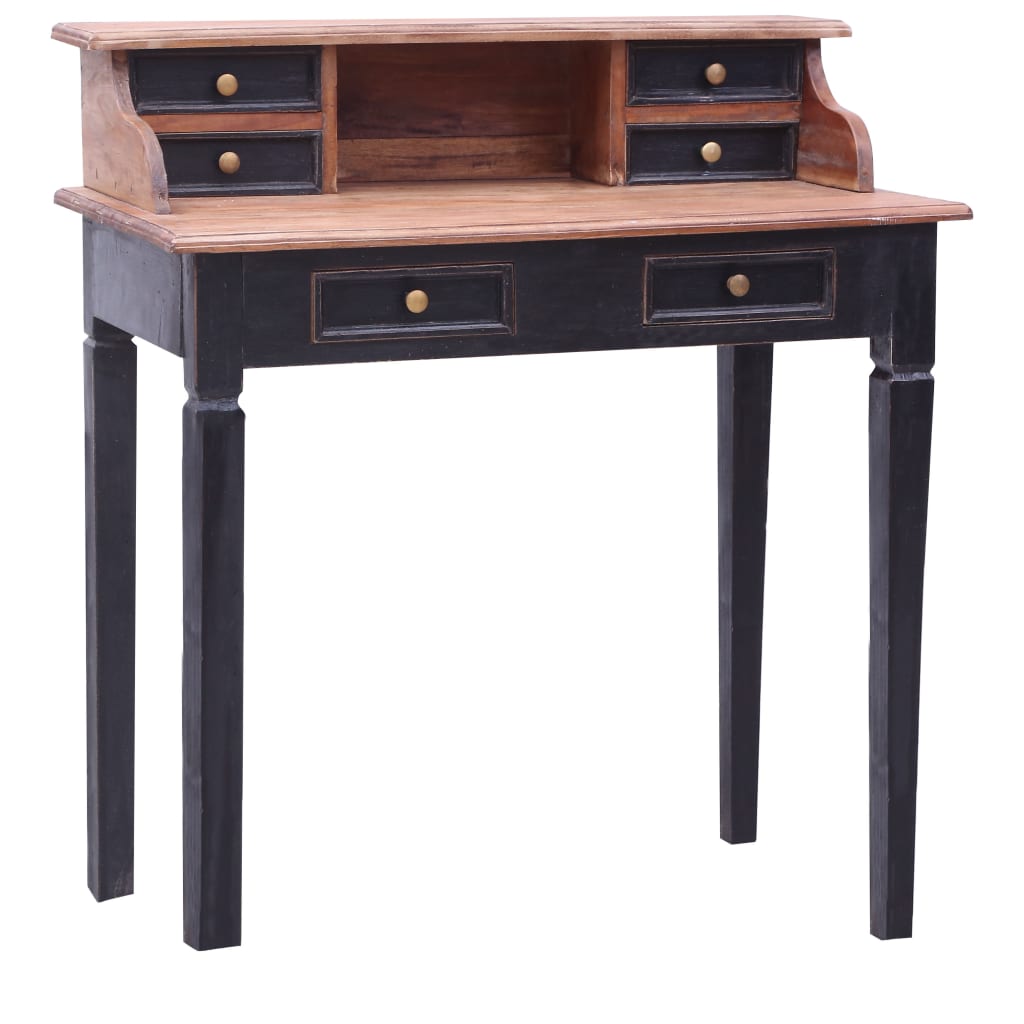 Writing Desk with Drawers 90x50x101 cm Solid Reclaimed Wood - The Home Maker