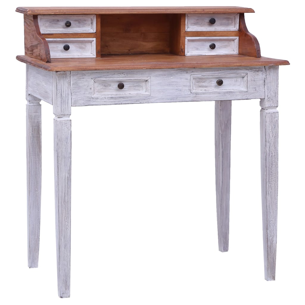 Writing Desk with Drawers 90x50x101 cm Solid Reclaimed Wood - Sid & Sam