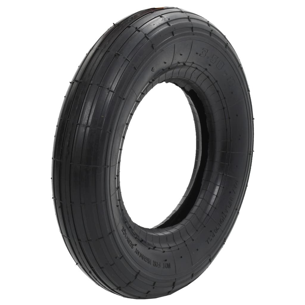 Wheelbarrow Tyre 3.50-8 4PR Rubber - Sid & Sam