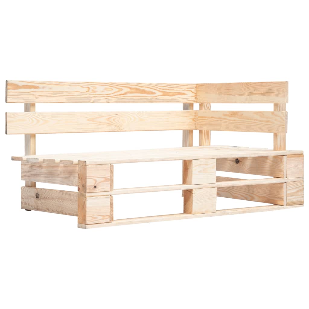 Garden Pallet Corner Bench Wood - Tyrell & Tyrell