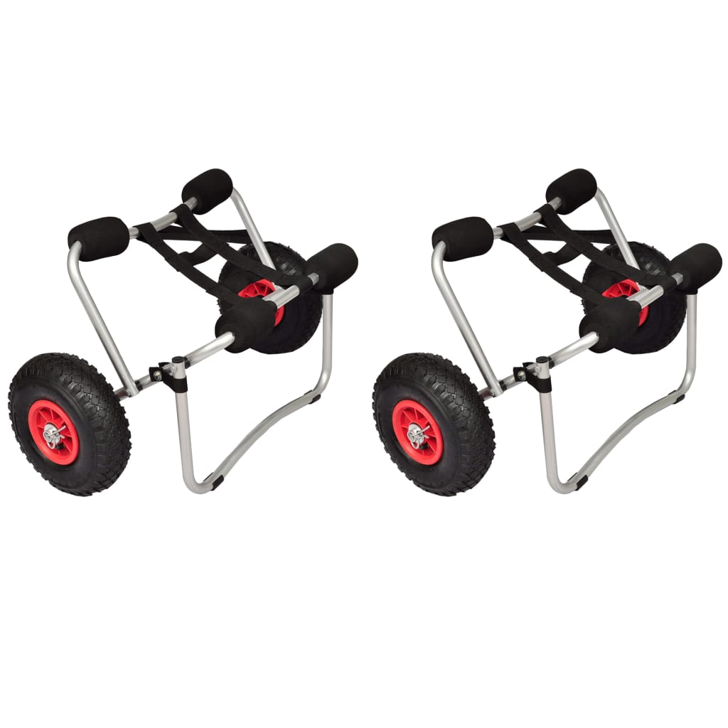 Kayak Trolleys 2 pcs Aluminium - Style and Chic