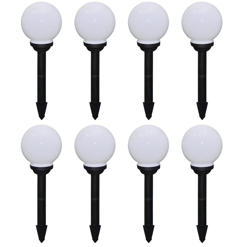Outdoor Pathway Lamps 8 pcs LED 15 cm with Ground Spike - Casper Homes