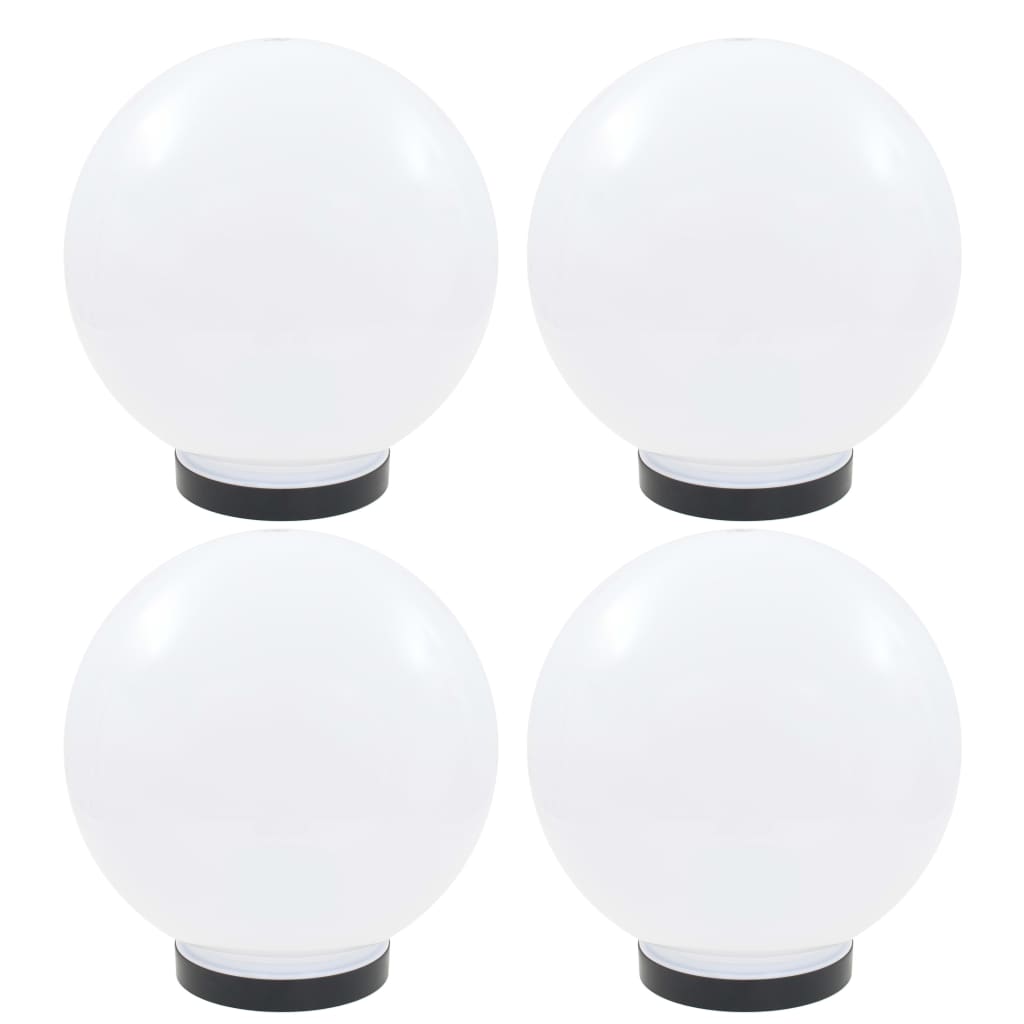 LED Bowl Lamps 4 Pieces Spherical 25 cm PMMA - Millennium Furniture
