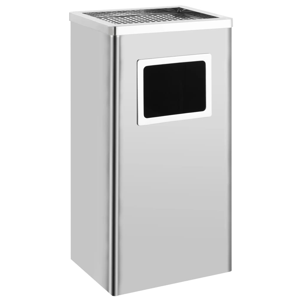 Ashtray Dustbin Hotel 45 L Stainless Steel - Millennium Furniture
