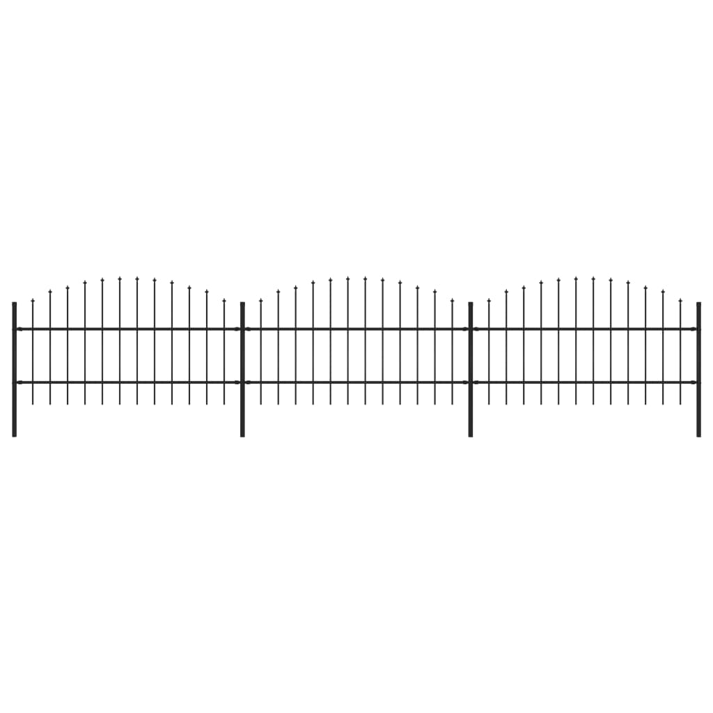 Garden Fence with Spear Top Steel - Direct Imports