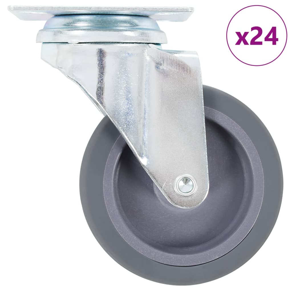 24 Pieces Swivel Casters 75 mm - Millennium Furniture