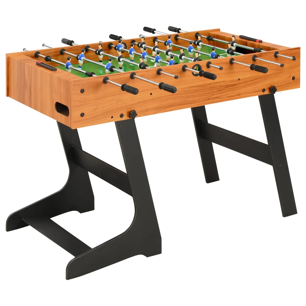Folding Football Table 121x61x80 cm Light Brown - The Home Maker