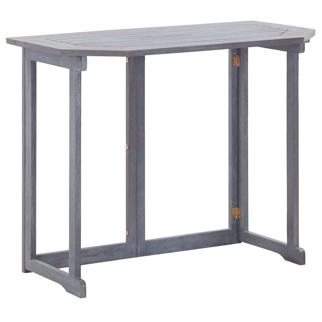 Folding Balcony Table 90x50x74 cm Solid Acacia Wood - Style and Chic
