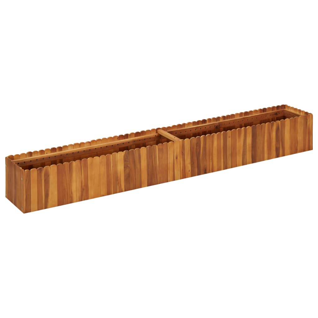 Garden Raised Bed 200x30x25 cm Solid Acacia Wood - Merlin Deals
