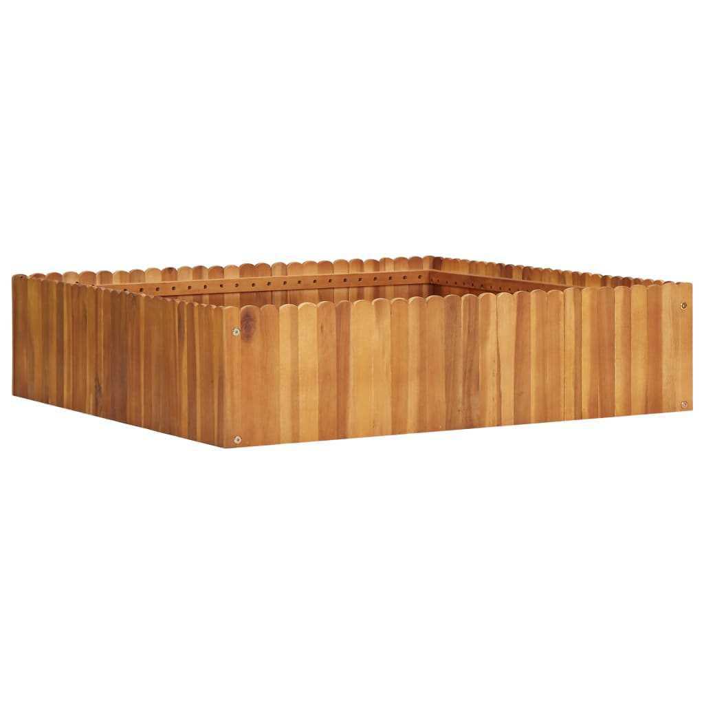 Garden Raised Bed 100x100x25 cm Solid Acacia Wood - Sid & Sam