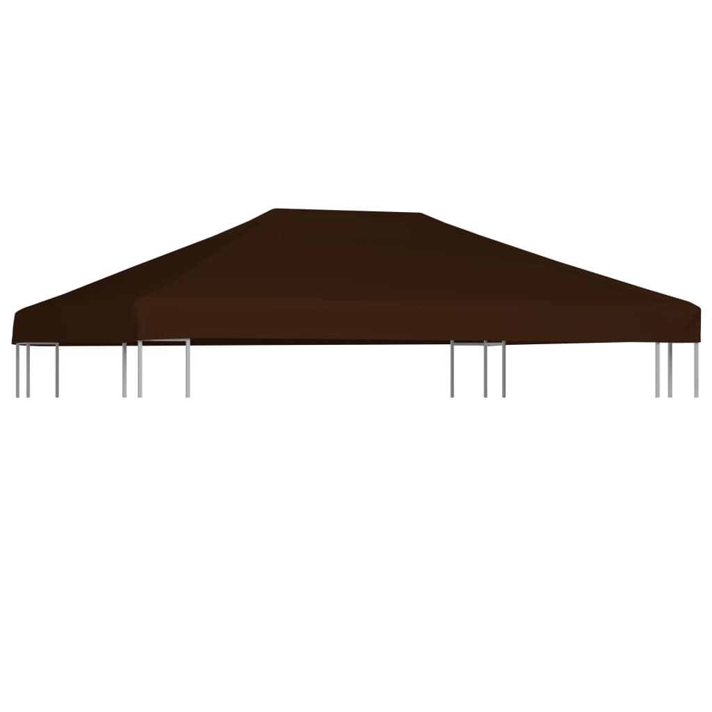 Gazebo Top Cover 310 g/m2 3x4 m Brown - Unbeatable Bargains