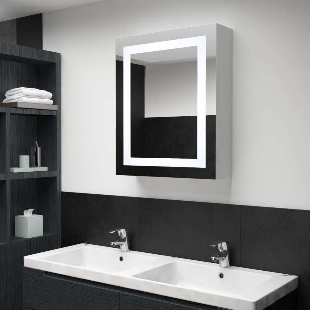 LED Bathroom Mirror Cabinet 50x13x70 cm - Millennium Furniture