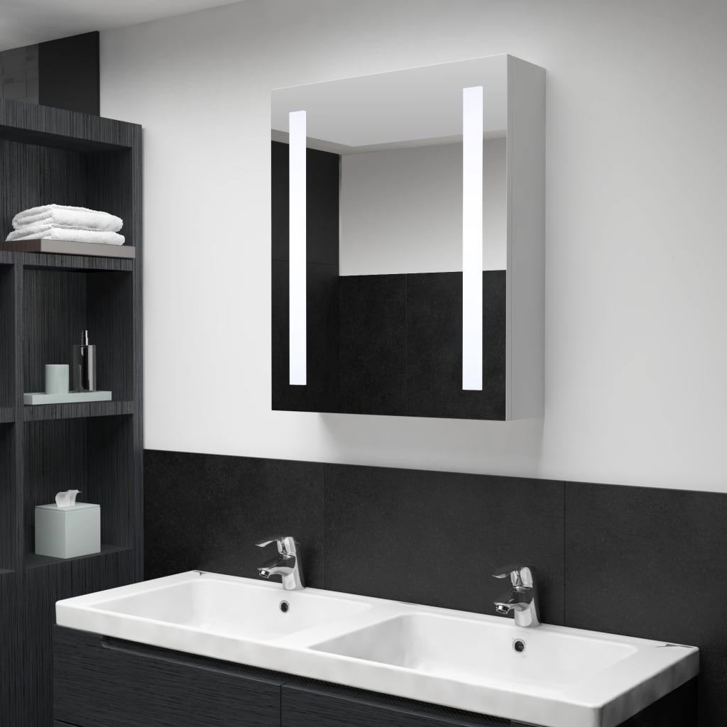 LED Bathroom Mirror Cabinet 50x13x70 cm - Design Hut