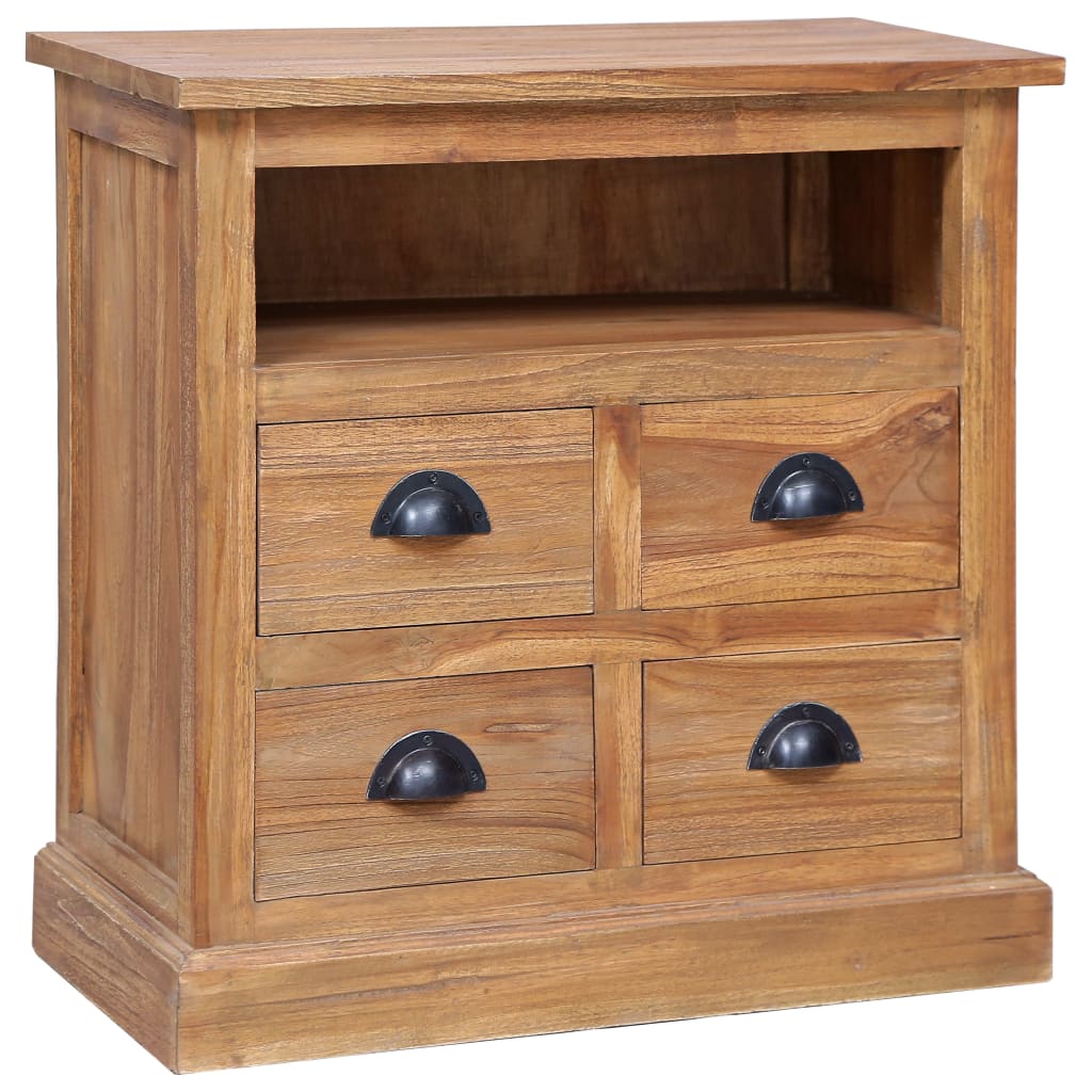 Side Cabinet 60x30x60 cm Solid Teak - Decor Base