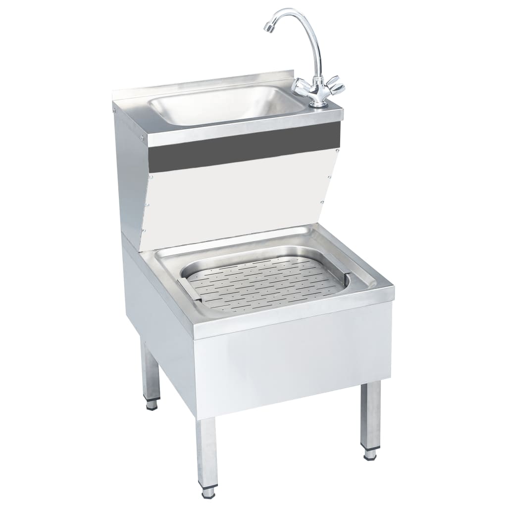 Commercial Hand Wash Sink with Faucet Freestanding Stainless Steel - Charlotte Dunes