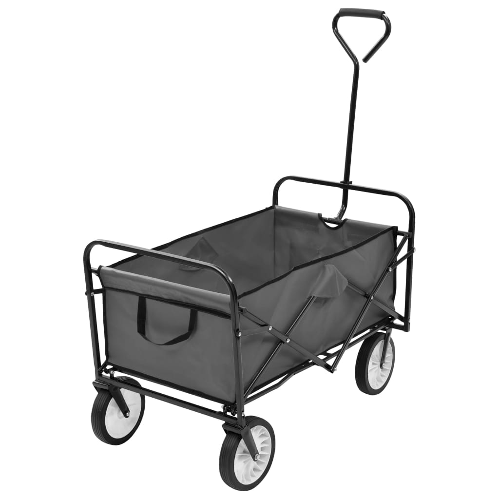 Folding Hand Trolley Steel Grey - R and M Furniture