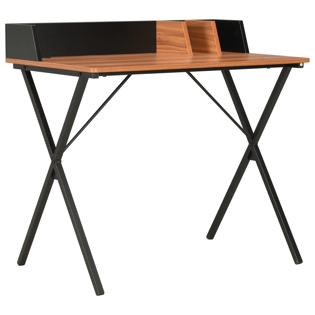 Desk Black and Brown 80x50x84 cm - Millennium Furniture