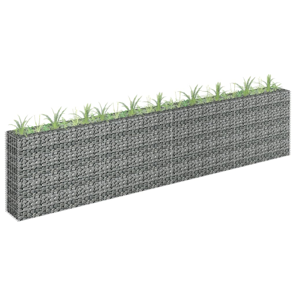 Gabion Raised Bed Galvanised Steel 360x30x90 cm - R and M Furniture