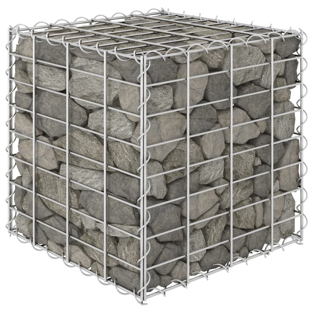 Cube Gabion Raised Bed Steel Wire 40x40x40 cm - Design Hut
