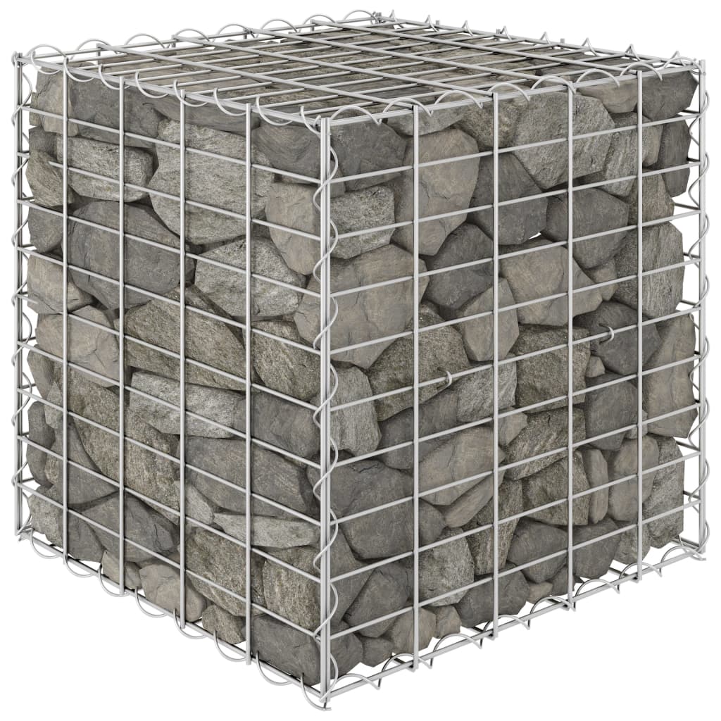 Cube Gabion Raised Bed Steel Wire 50x50x50 cm - Unbeatable Bargains