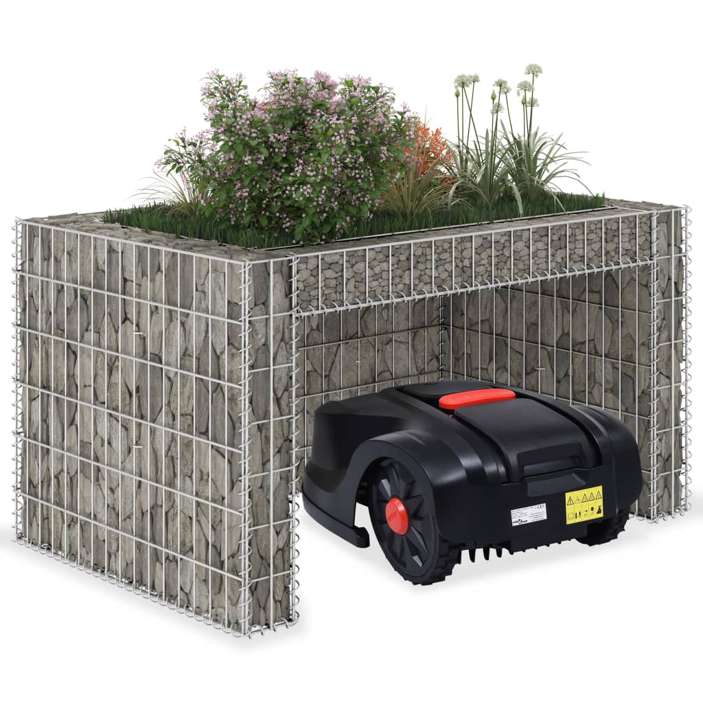 Lawn Mower Garage with Raised Bed 110x80x60 cm Steel Wire - Millennium Furniture