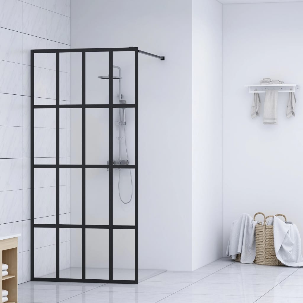 Walk-in Shower Screen Clear Tempered Glass 100x195 cm - All Things Good