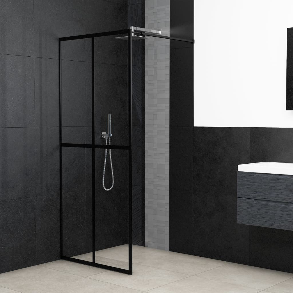 Walk-in Shower Screen Clear Tempered Glass 90x195 cm - Style and Chic