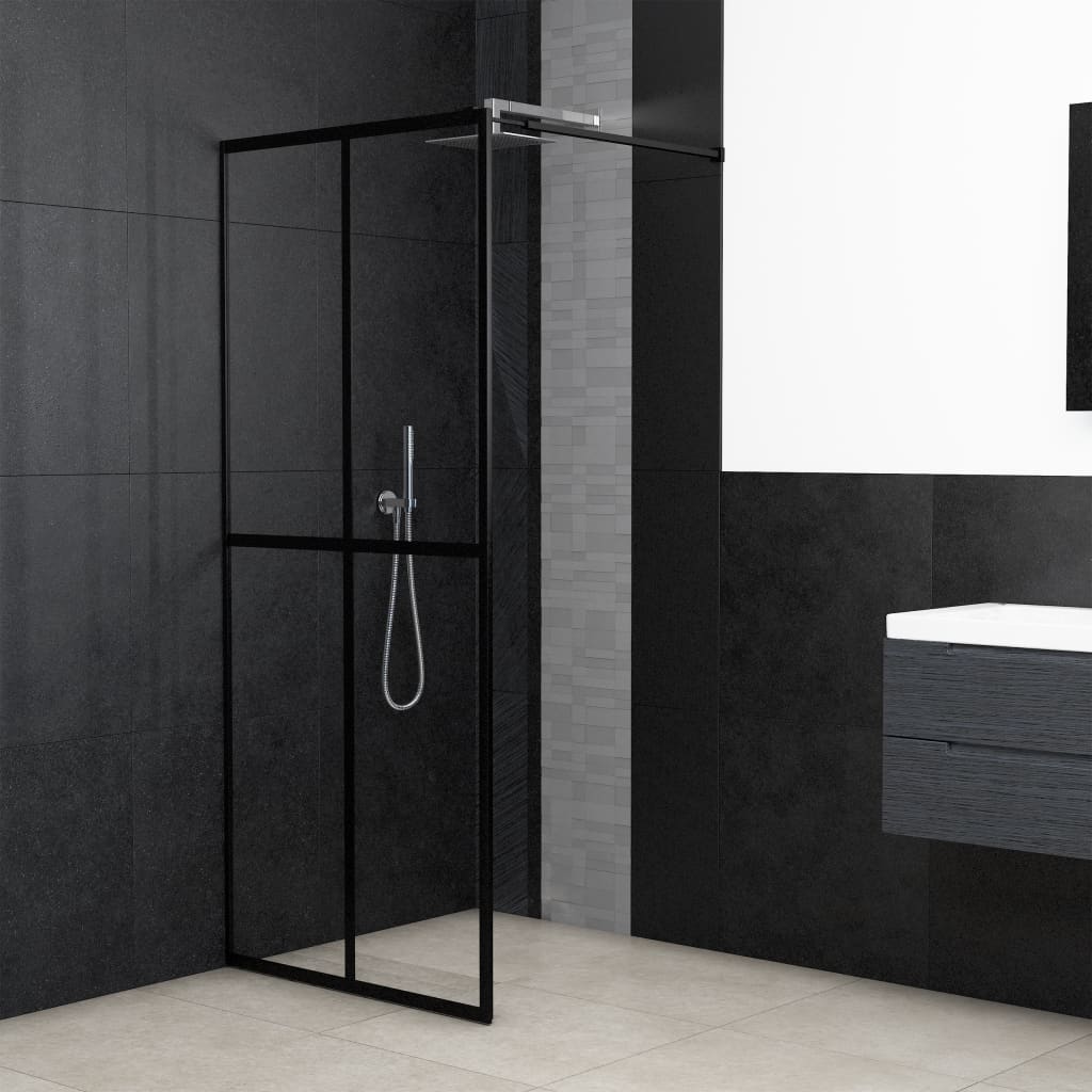 Walk-in Shower Screen Clear Tempered Glass 140x195 cm - Millennium Furniture