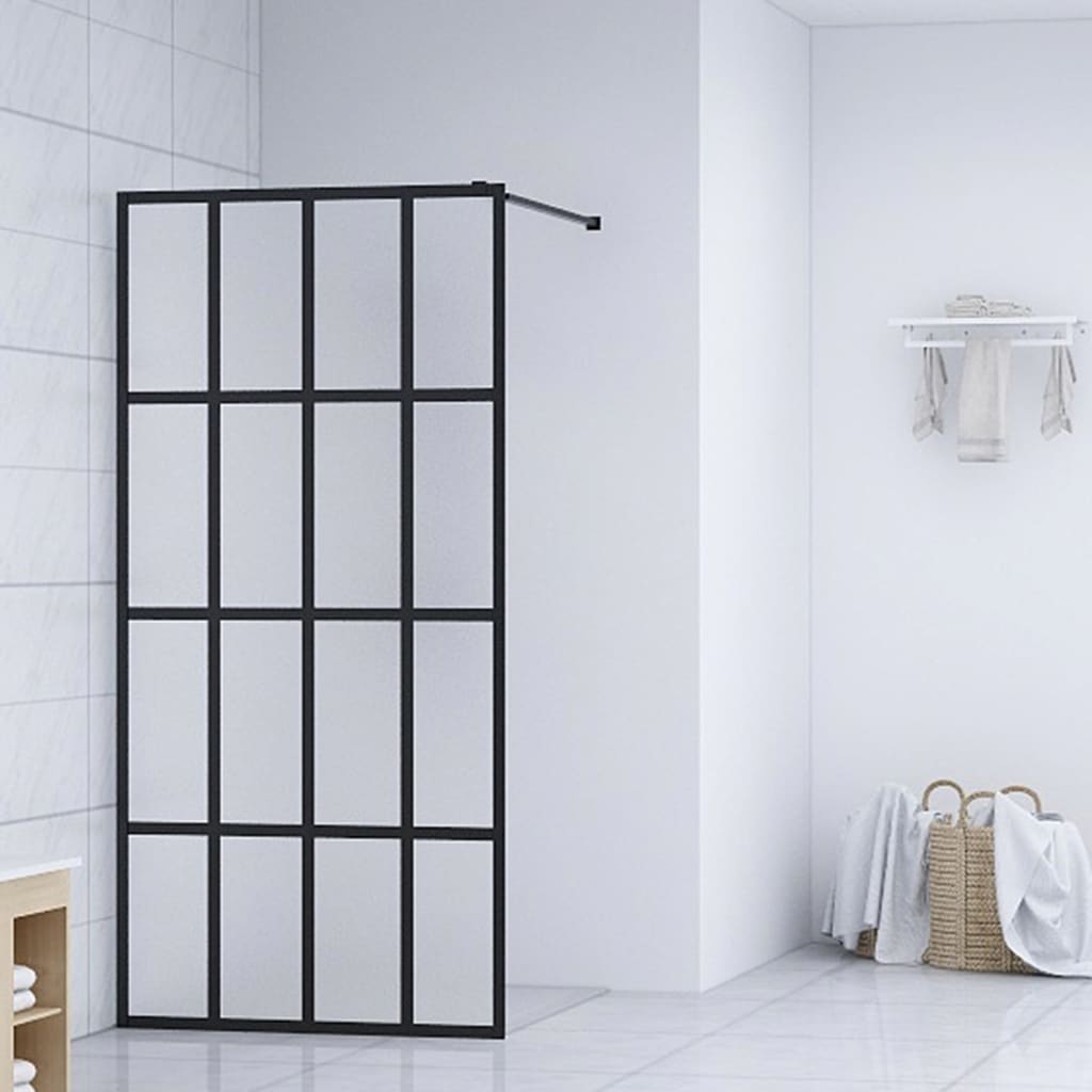 Walk-in Shower Screen Frosted Tempered Glass 80x195 cm - Sid & Sam