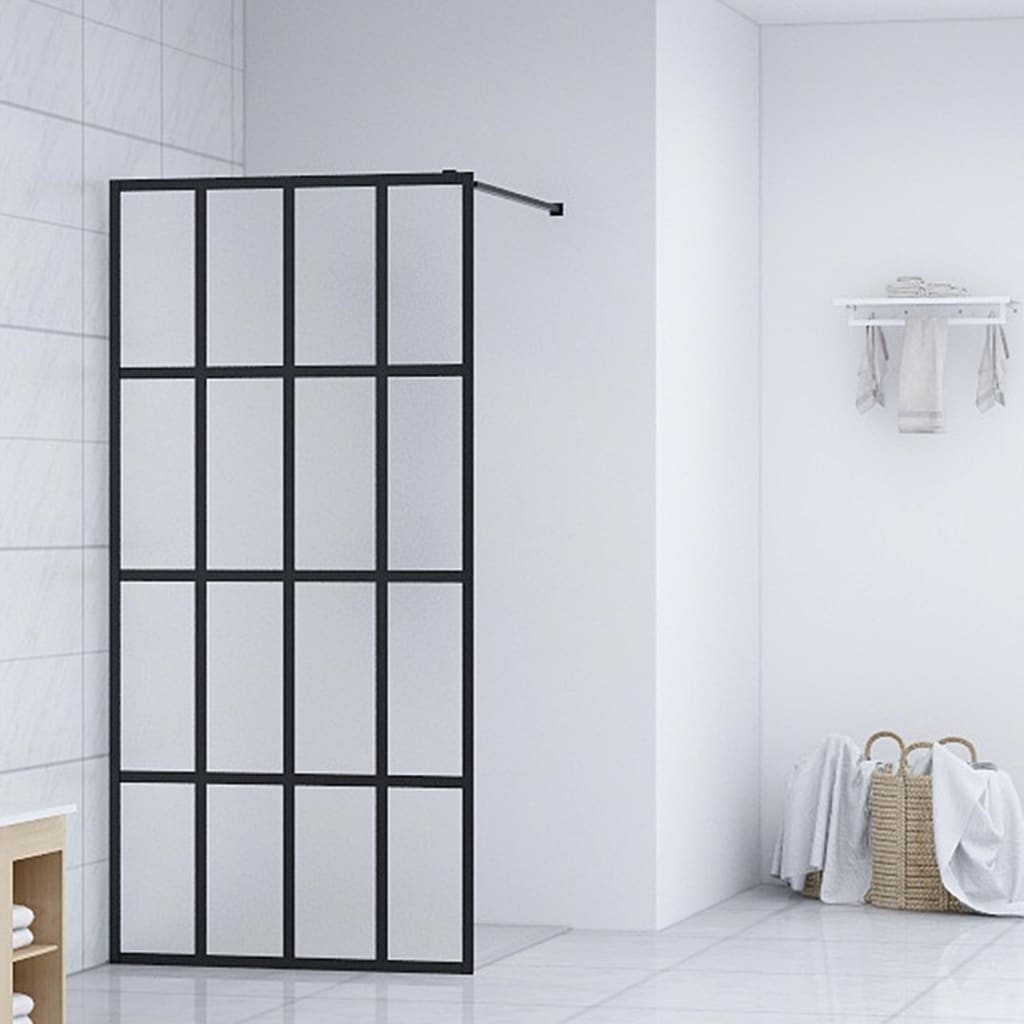 Walk-in Shower Screen Frosted Tempered Glass 90x195 cm - The Home Maker