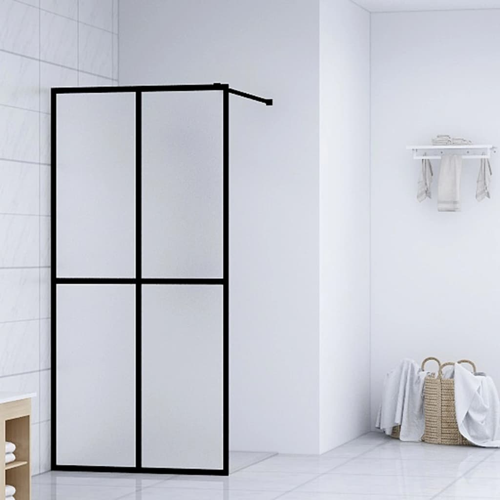 Walk-in Shower Screen Frosted Tempered Glass 118x190 cm - Sid & Sam
