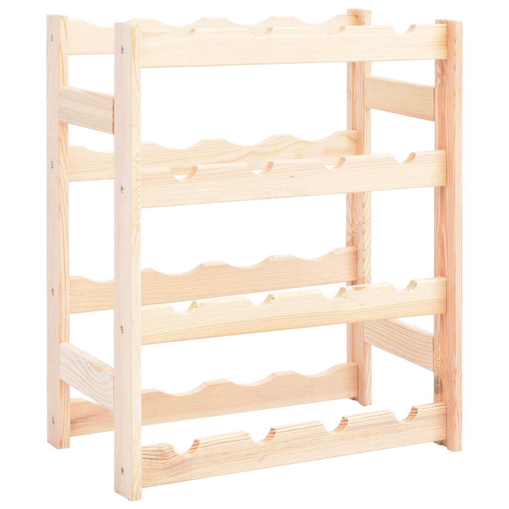 Wine Rack for 16 Bottles Pinewood - Merkel Designers