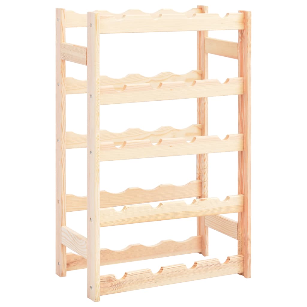 Wine Rack for 20 Bottles Pinewood - The Home Maker