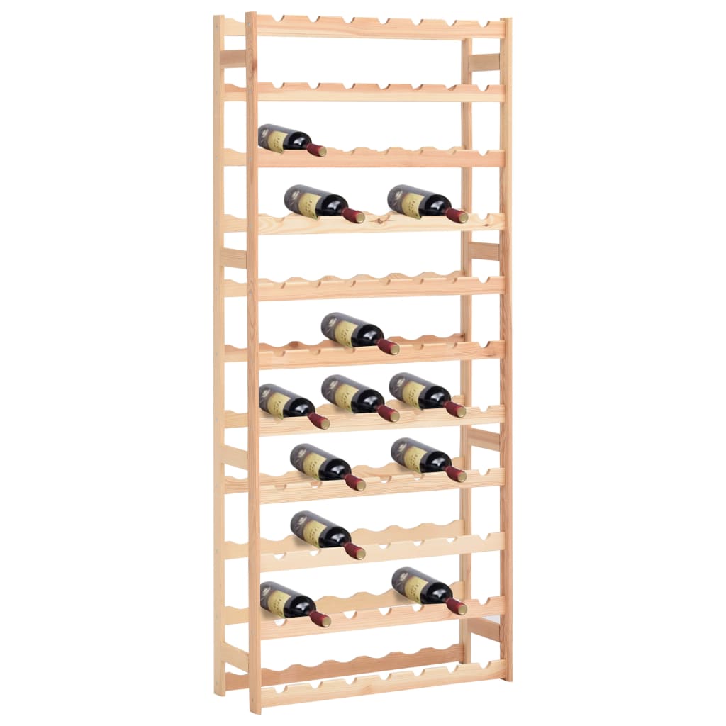 Wine Rack for 77 Bottles Pinewood - R and M Furniture