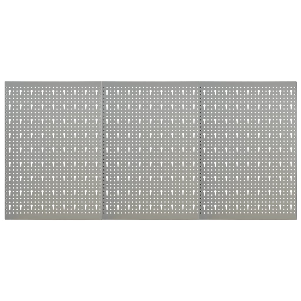 Wall-mounted Peg Boards 3 pcs 40x58 cm Steel - The Home Maker