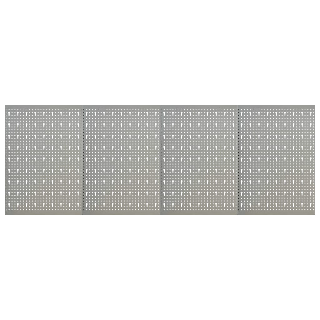 Wall-mounted Peg Boards 4 pcs 40x58 cm Steel - R and M Furniture