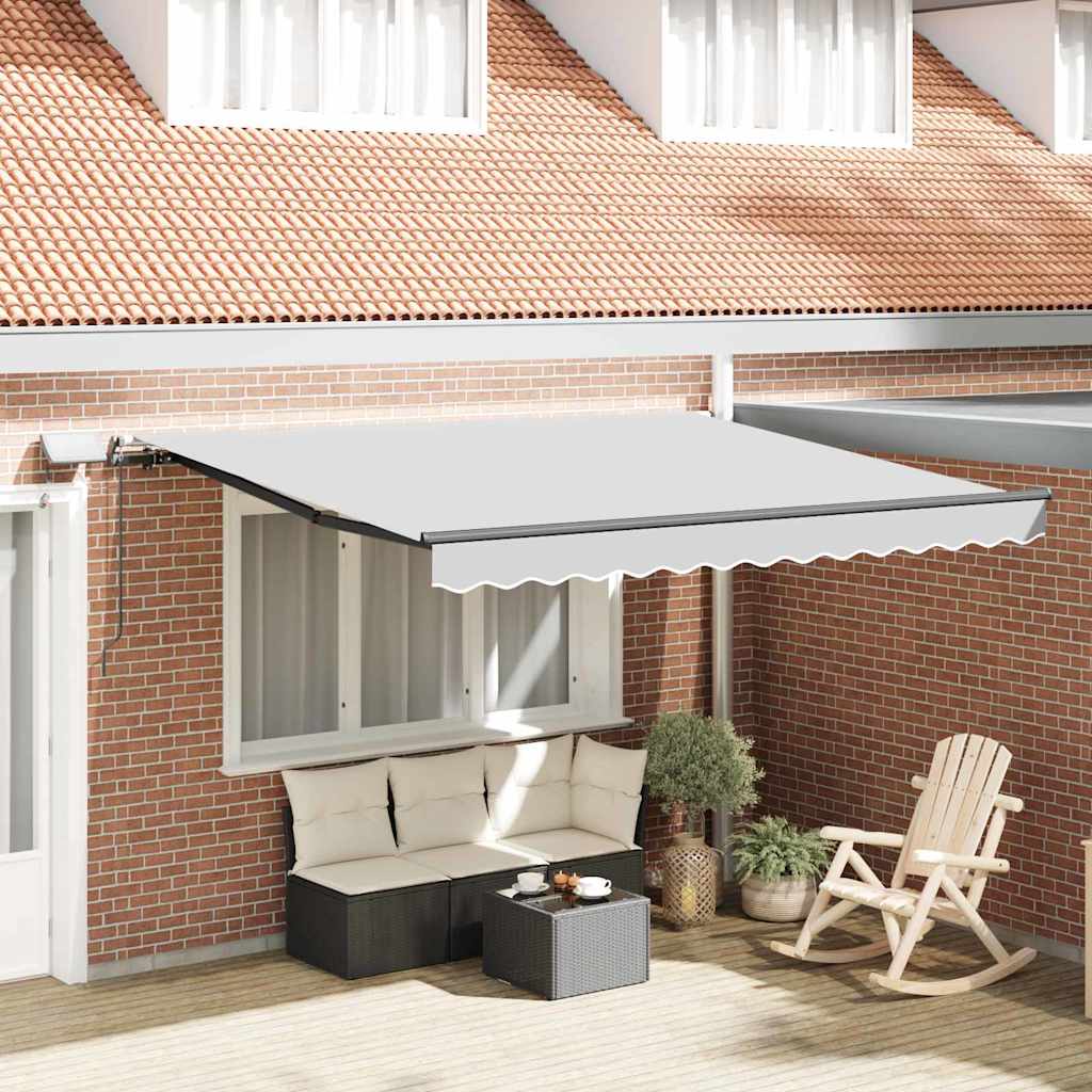 TRAVALE Awning Frame with Manual Anthracite 3.5x2.5 m Aluminium - Design Hut
