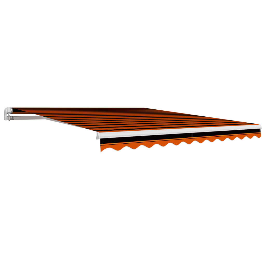 Awning Top Sunshade Canvas Orange and Brown 300x250 cm - Unbeatable Bargains