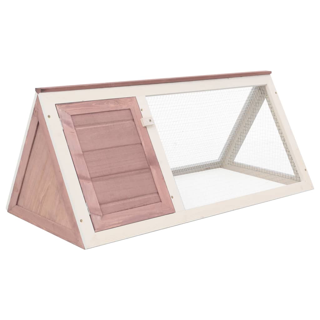 Animal Rabbit Cage Brown Wood - Decor Base