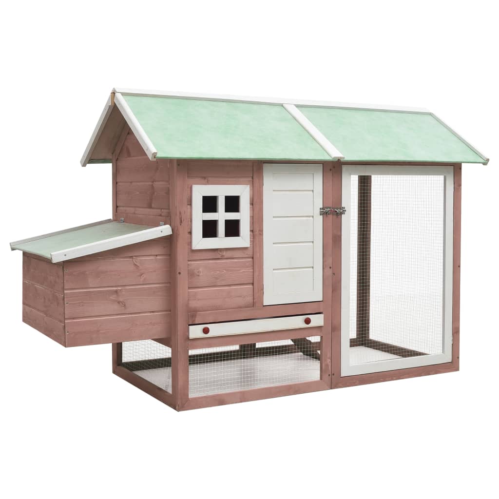 Chicken Cage Mocha 170x81x110 cm Solid Pine & Fir Wood - R and M Furniture