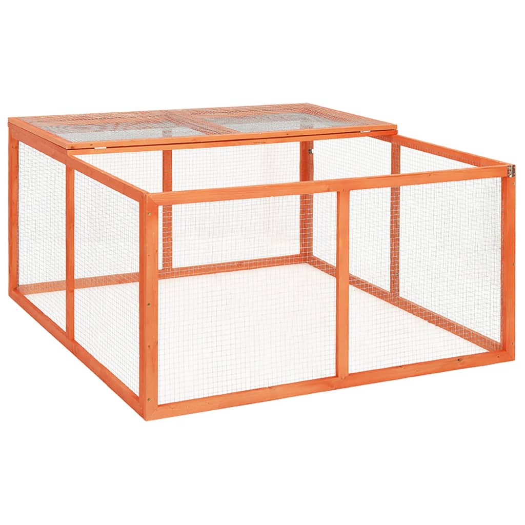 Rabbit Hutch 124x120x60 cm Solid Firwood - Millennium Furniture