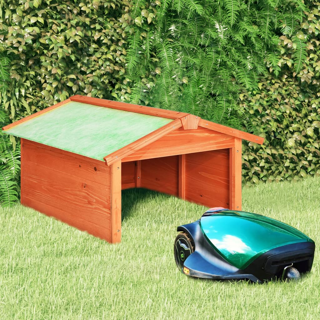 Robotic Lawn Mower Garage 72x87x50 cm Solid Firwood - Merkel Designers