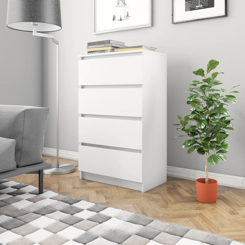 Sideboard White 60x35x98.5 cm Engineered Wood - Millennium Furniture